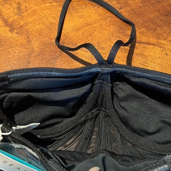 NWT $180 SEAFOLLY DD CUP BLACK GODDESS ONE PIECE SWIMSUIT - Picture 12 of 12